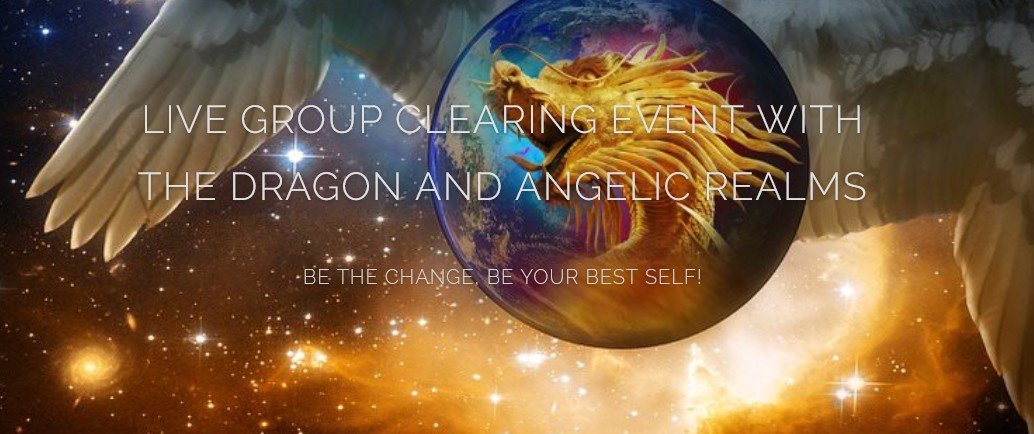 live energy clearing with angels and dragon realms